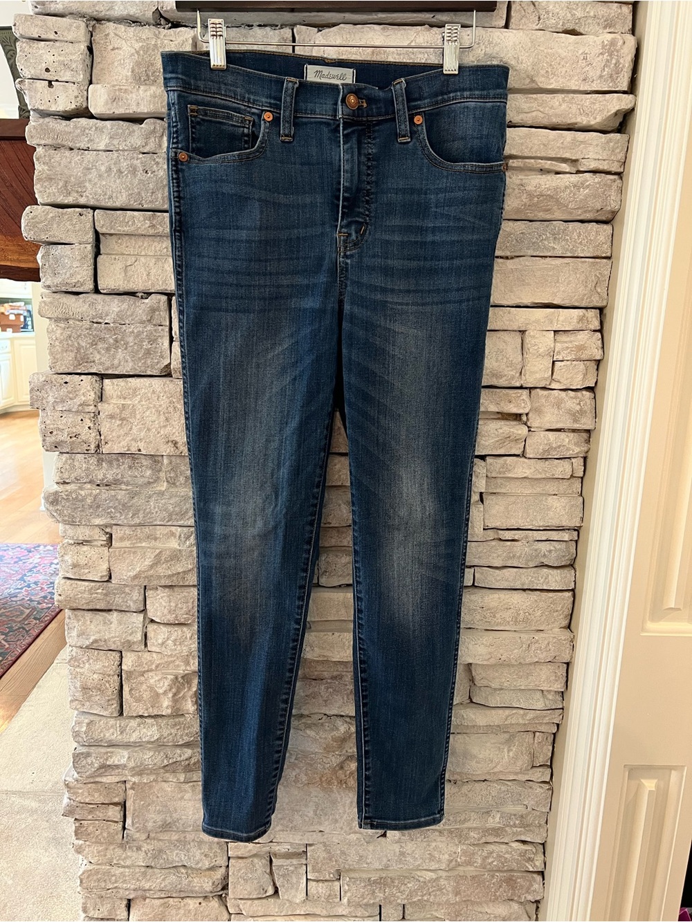 Madewell High-Rise Skinny Jeans in Dark Blue Wash Size 29